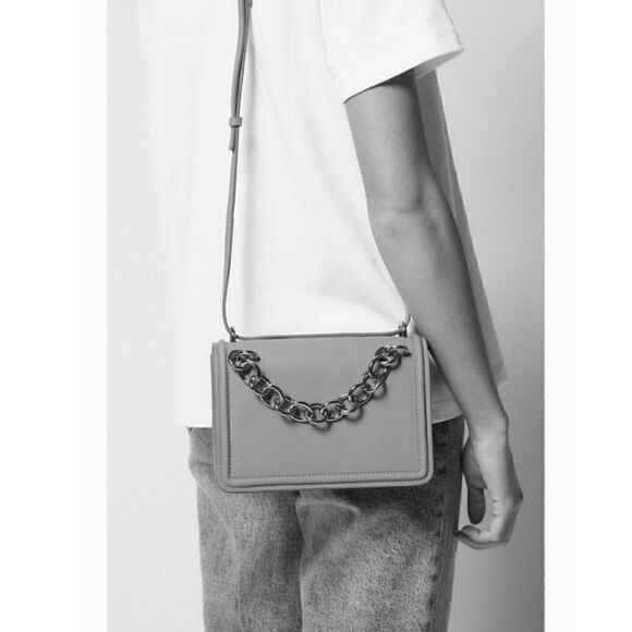 NWT Zara Chain Trim Crossbody Bag - Picture 9 of 13